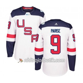 USA Tröja Zach Parise 9 World Cup 2016 Vit Premier